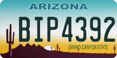 AZ license plate BIP4392