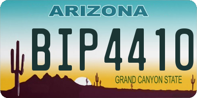 AZ license plate BIP4410