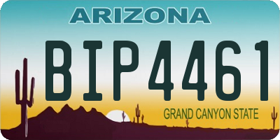 AZ license plate BIP4461
