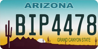 AZ license plate BIP4478