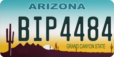 AZ license plate BIP4484