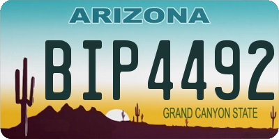AZ license plate BIP4492