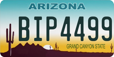 AZ license plate BIP4499