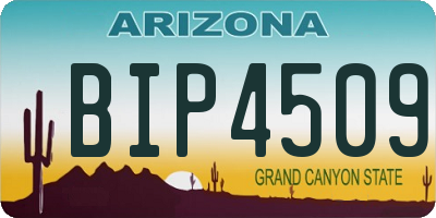 AZ license plate BIP4509