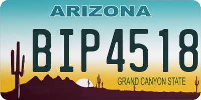 AZ license plate BIP4518