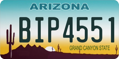 AZ license plate BIP4551