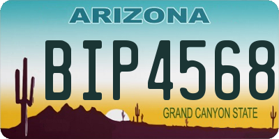 AZ license plate BIP4568
