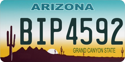 AZ license plate BIP4592