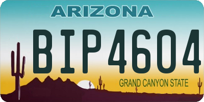 AZ license plate BIP4604