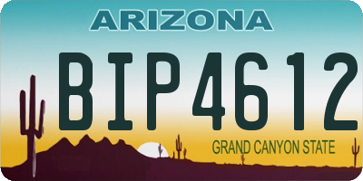 AZ license plate BIP4612