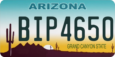 AZ license plate BIP4650