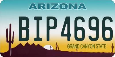 AZ license plate BIP4696