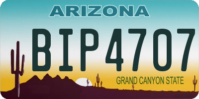 AZ license plate BIP4707
