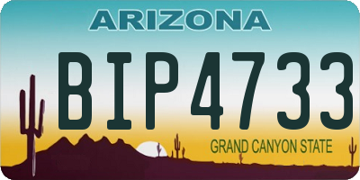 AZ license plate BIP4733