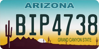 AZ license plate BIP4738