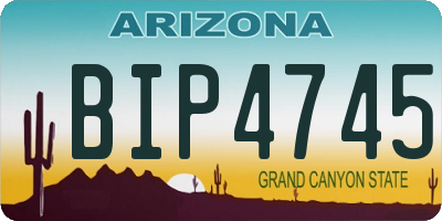 AZ license plate BIP4745