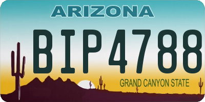 AZ license plate BIP4788