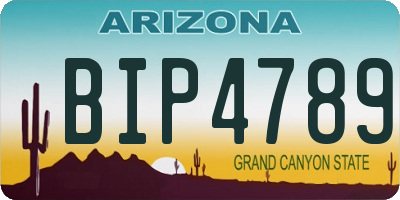 AZ license plate BIP4789
