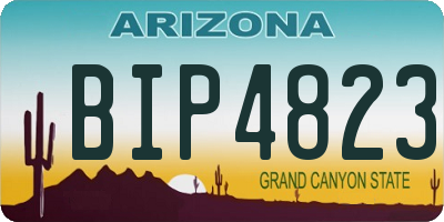 AZ license plate BIP4823