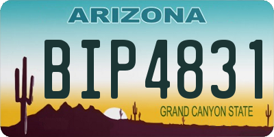 AZ license plate BIP4831