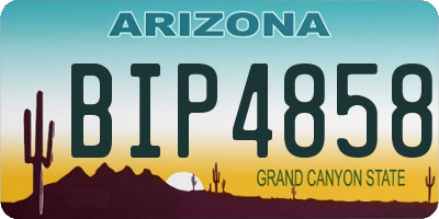 AZ license plate BIP4858