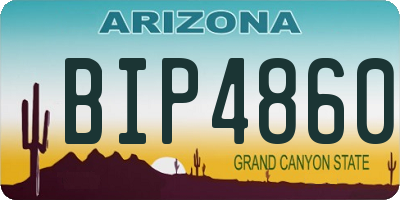 AZ license plate BIP4860