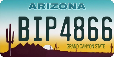 AZ license plate BIP4866