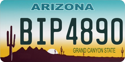 AZ license plate BIP4890