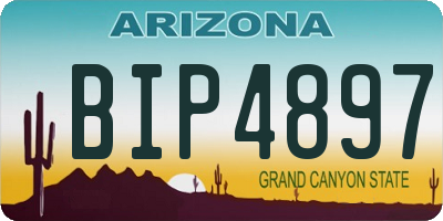 AZ license plate BIP4897
