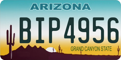 AZ license plate BIP4956