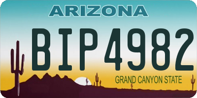 AZ license plate BIP4982