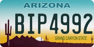 AZ license plate BIP4992