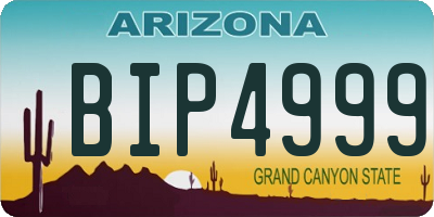 AZ license plate BIP4999