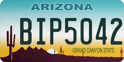 AZ license plate BIP5042