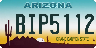 AZ license plate BIP5112