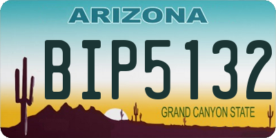AZ license plate BIP5132
