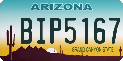 AZ license plate BIP5167