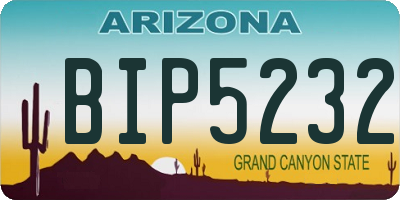 AZ license plate BIP5232