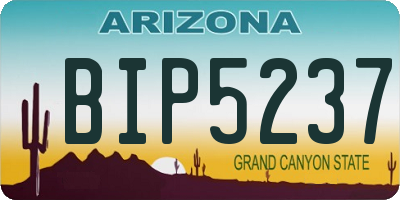 AZ license plate BIP5237