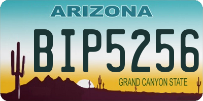 AZ license plate BIP5256