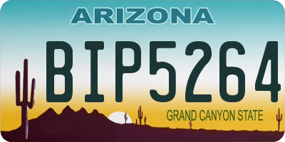 AZ license plate BIP5264