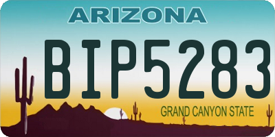 AZ license plate BIP5283