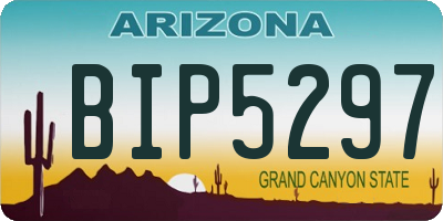 AZ license plate BIP5297
