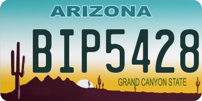 AZ license plate BIP5428