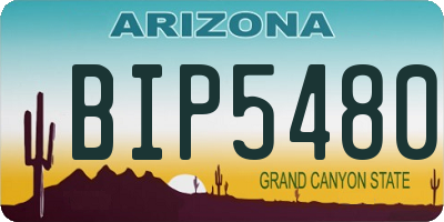 AZ license plate BIP5480