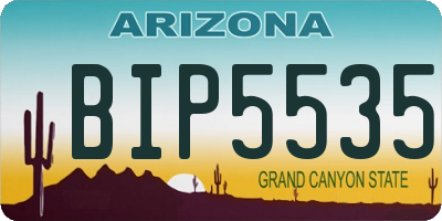 AZ license plate BIP5535