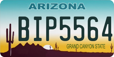 AZ license plate BIP5564