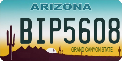 AZ license plate BIP5608