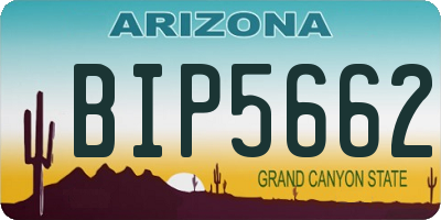 AZ license plate BIP5662