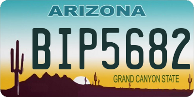 AZ license plate BIP5682